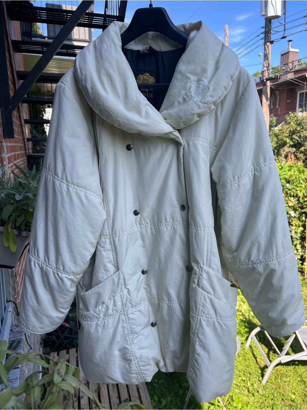 Cozy Cream Shawl-Collar Kanuk Coat